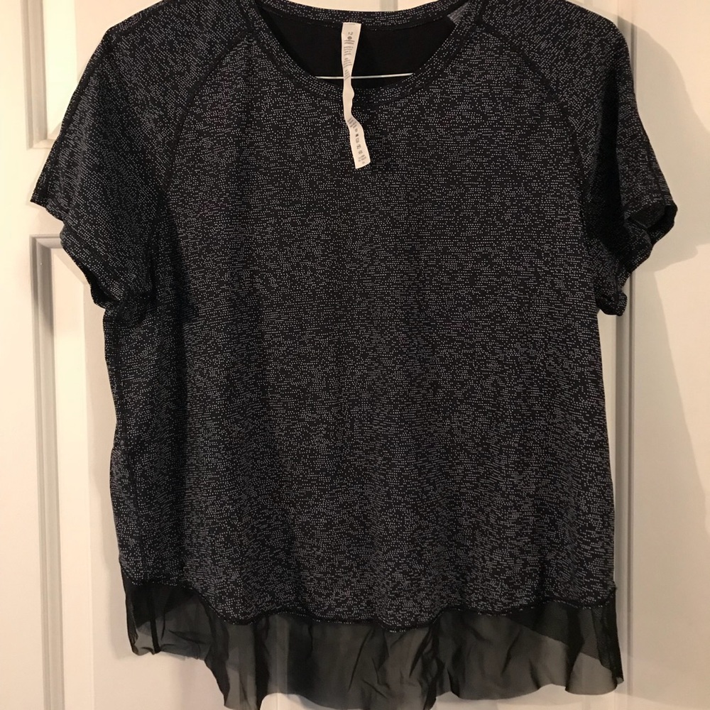 Lululemon Short Sleeve Crossover Back Top